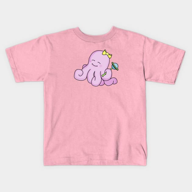 Baby Octopus Kids T-Shirt by Greylady2016